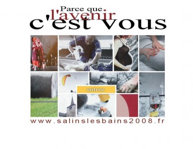 Page d'entrée site web Salins-les-Bains 2008